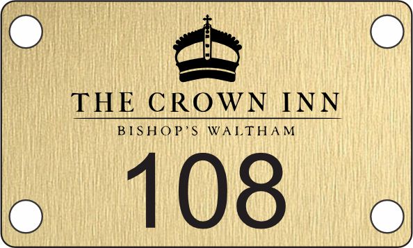 Table Number with Logo Screw Fixing